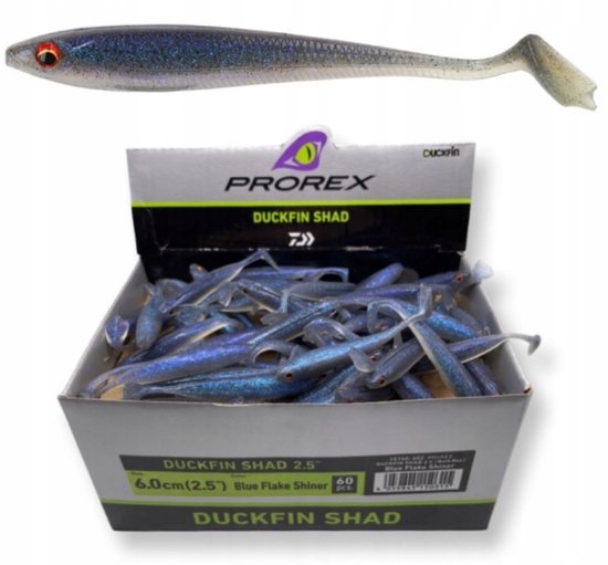 Daiwa Duckfin Shad 6cm - Zonder Haak, 1 stuk