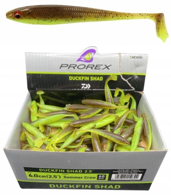 Daiwa Duckfin Shad 6cm - Zonder Haak - Zomer Kreeft van Merkloos