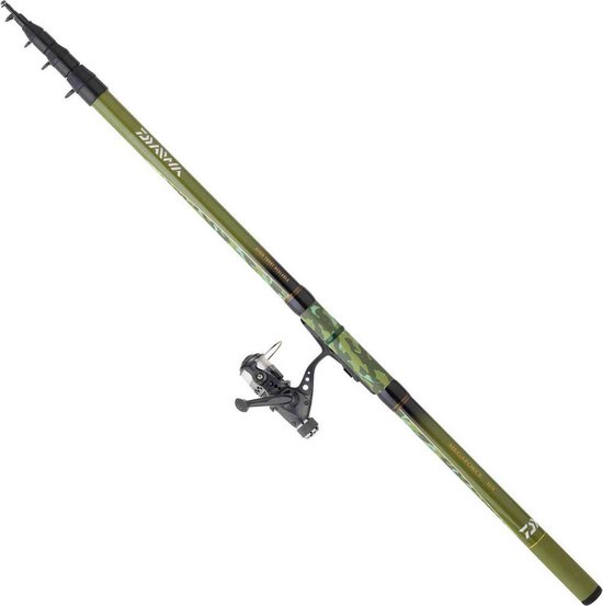 Daiwa Megaforce Rt+q820rm Viscombo Groen 3.50 m van Merkloos