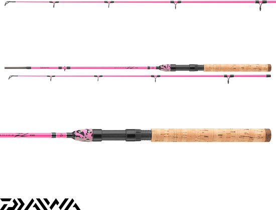 Daiwa Ninja X Spin Kinder Hengel Pink 1,60m (10-30g) | Spinhengel van Daiwa