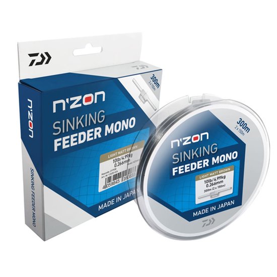 Daiwa N'Zon Sinking Feeder Mono 300m 0.26mm Bruin van Merkloos