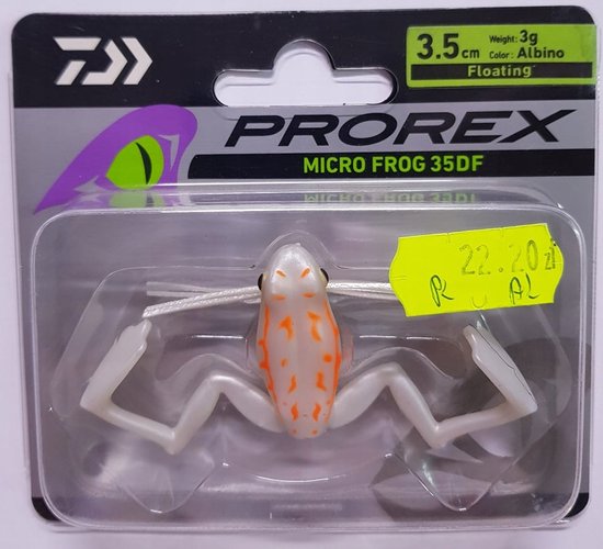 Daiwa Prorex Micro Frog 3D 3.5cm Albino - Zwijgende Kunstaas