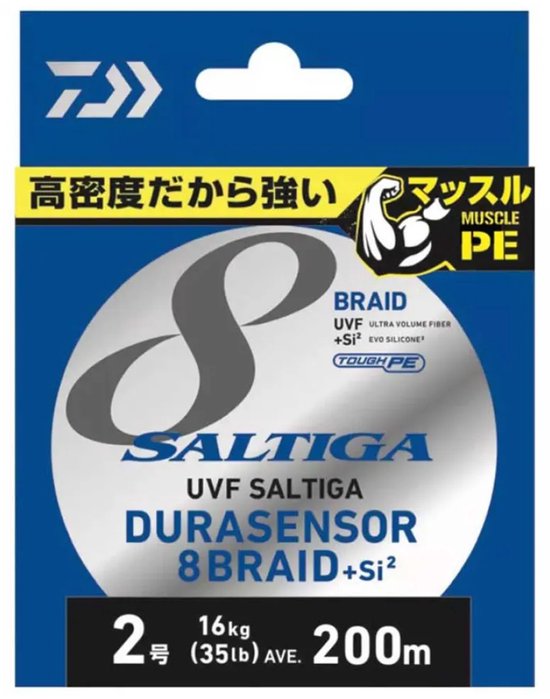 Daiwa Saltiga 8x 200 M Gevlochten Vislijn Transparant 0.140 mm