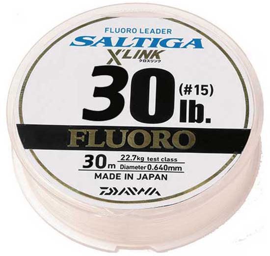 Daiwa Saltiga X´ Link 30 M Flurocarbon Transparant 0.23 mm