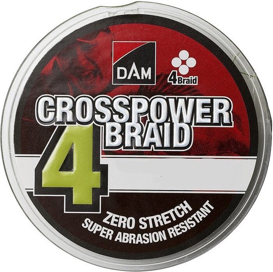 DAM- Crosspower 4-braid- 150M- 0.22MM - Green van DAM