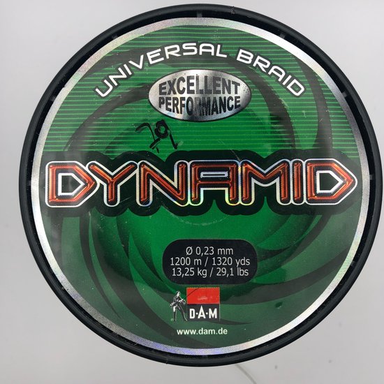 Dam Dynamid All Purpose Braid 1200m Groen 0.23mm van DAM