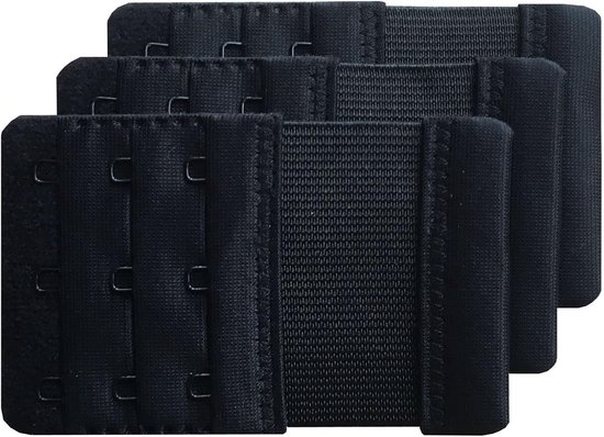 Dames Bh-Verlengstukken met 3 Haken - Perfecte Pasvorm, Comfort en Ondersteuning - 3 Stuks 9.4 x 5.6 cm