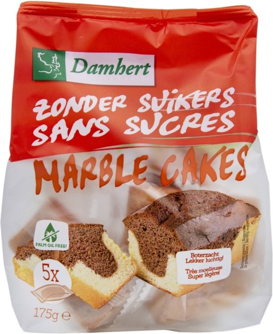 Damhert Marble Cakes - Zonder Suikers 175GR van DAM