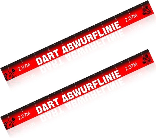 Dartwerpen Lood, Set van 2, 56 x 5 cm, Zelfklevend, Dartaccessoires voor Stalen en Zachte Darts, Verbeter je Gooi-nauwkeurigheid