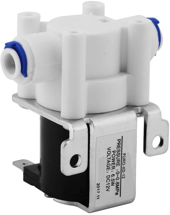 DC12V 1/4 Inch Solenoid Valve voor Waterpurificatie, Elektrische Waterklep met Koper Spoel, 0-0.8Mpa Drukregeling en Duurzame Prestaties