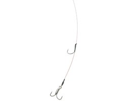 Deadbait Leaders 1x single + treble 50cm 30lb 2pcs Rozemeijer | Doodaas Onderlijn | Doodaas Dreg | Onderlijn Snoek | Onderlijn Snoekbaars