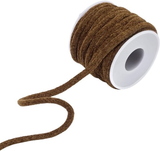 Decoratieve 9.1 m Satijnen Meubelkoord 6 mm met Spoel - Gevlochten Zijde Draad voor Sieraden, Armbanden en Kettingen van Merkloos