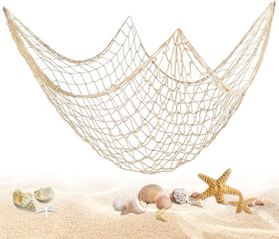 Decorative fishing net, Fishing nets decoration Mediterranean Style, Cotton fishing net - ShopVlot