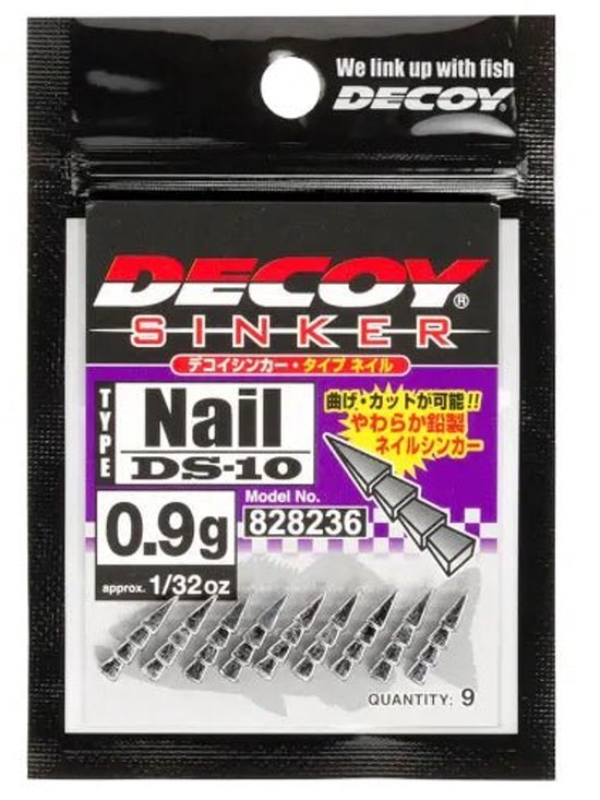 Decoy Sinker Type Nail DS-10 Nail Weights 1.8g