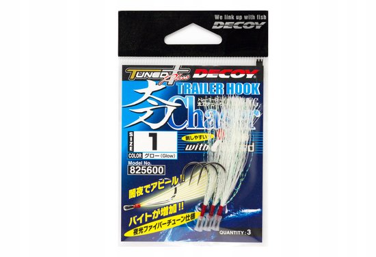 Decoy TH-4G Tachi Chaser Haken #1/0 - 3 stuks van Merkloos