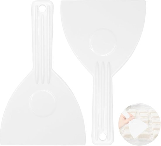 Deegschraper met handvat - Flexibele pizzaschep voor taarten en pizzadeegspatels met afgeronde hoeken, pizzaschaaf voor crèmes en chocolade, multifunctionele keukenaccessoires
