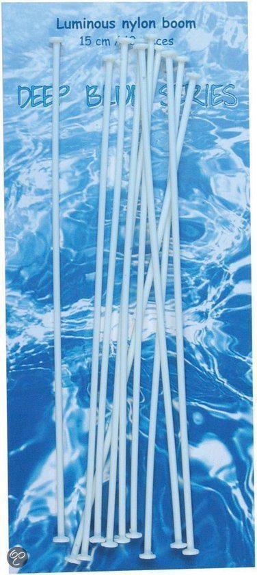 Deep Blue - 10 luminous nylon afhouders - 15 cm van Merkloos