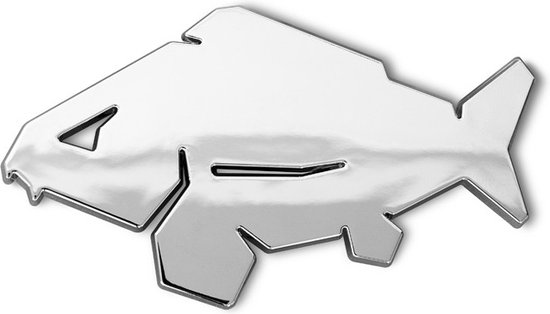 Delphin 3D Sticker Carp Chrome van Merkloos