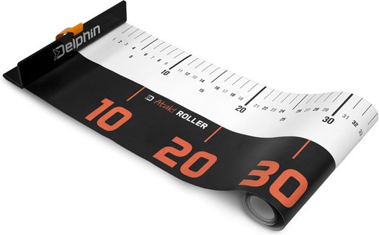 Delphin - Meetlint - 120cm - Atak - Oprolbaar - Ideaal voor snoek van Merkloos