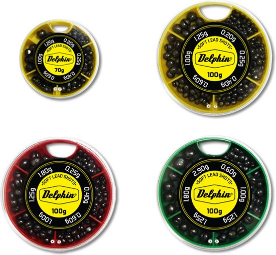 Delphin Soft Lead Shots | 100g | 0,25-1,8g Default Title van Delphin
