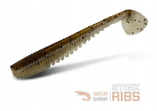 Delphin Stinx Ribs Shrimp 5cm - Zachte Kunstaas voor Vissen