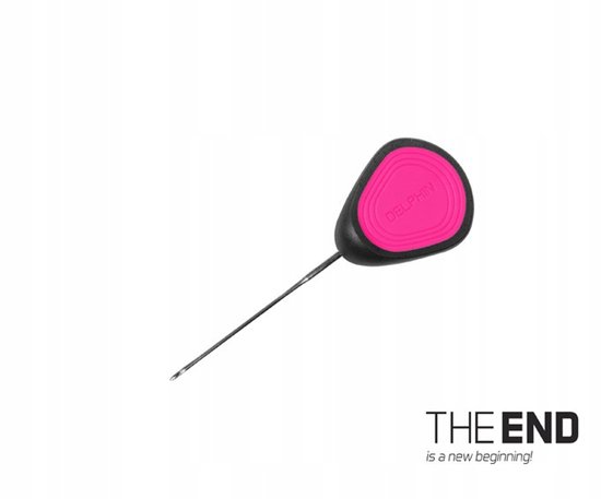 Delphin The End Grip Safety Mini Haaknaald - 7cm Roze van Merkloos
