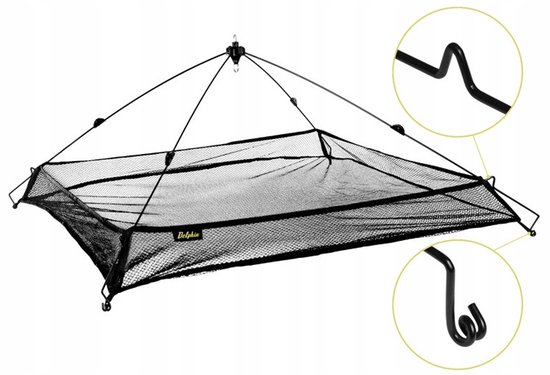 Delphin Vervangbaar Net voor Schepnet 100x100cm met Zijden van Delphin