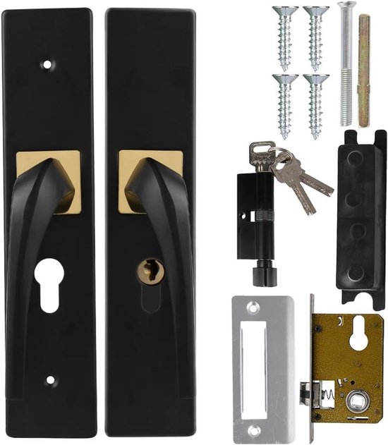 Deursloten met Deadbolt, Eenvoudig Proof Deurklinkslot met sleutel Aluminium Binnenkant Stil voor Kinderen Volwassen Veiligheid Slaapkamer voor Thuis Hotel Kantoor Appartement