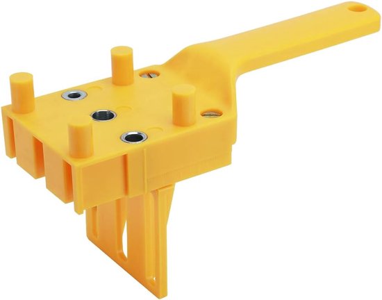 Deuvel Jig Handheld, Jig Past 6 8 10mm Boren Hout Boren Deuvel Gatenzaag Gereedschap Handheld Boor Gids met Metalen Mouw