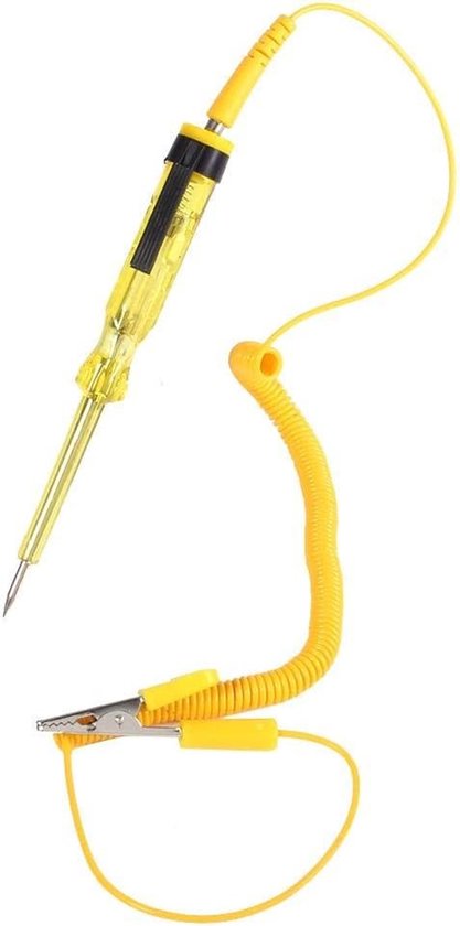 Diagnosetool voor elektrische circuits, DC 6V, 12V, 24V, met kabelspoel en testlamp voor eenvoudig gebruik