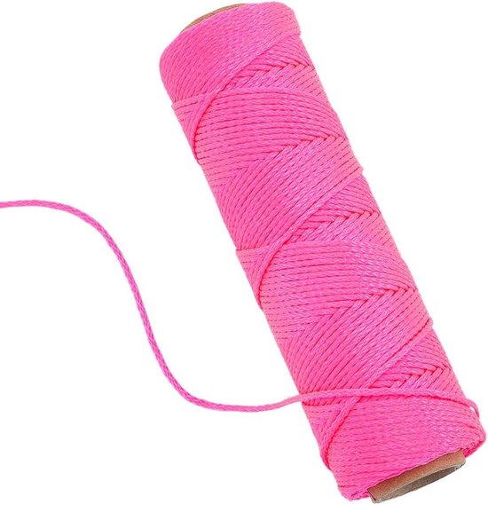 Diep Roze Nylon String Lijn 250Ft Lengte #18 Gevlochten Metselaar Lijn - Nylon Touw Decoy Line - Metselwerk String Voor Metselwerk Jobs En De Lay-out Van Algemene Bouw - Tuinieren DIY Project . van SGT KNOTS