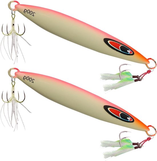 Diepe zeevisserij kunstaas 80g-300g voor het vangen van tonijn, zalm en kabeljauw met spinners en jigs