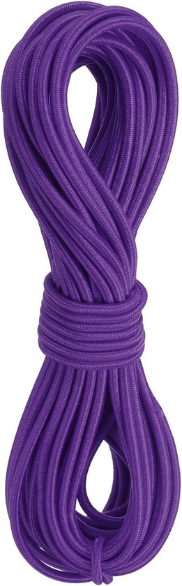Dikke Elastische Koord 2.8mm - 11m Lang Rubber Touw voor Handwerken, Kamperen en DIY Projecten - Donkerpaars