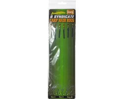 Dinsmores 6 barbless braid hair rigs 2x maat 6,8,10