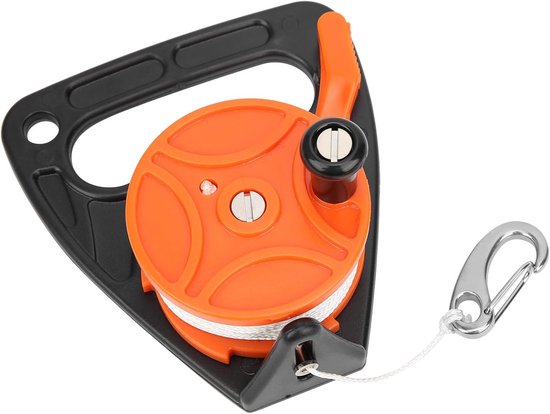 Dive Line Reel with Handle Map Position PP Rope Combination Diving Equipment (150ft) (Orange) - ShopVlot