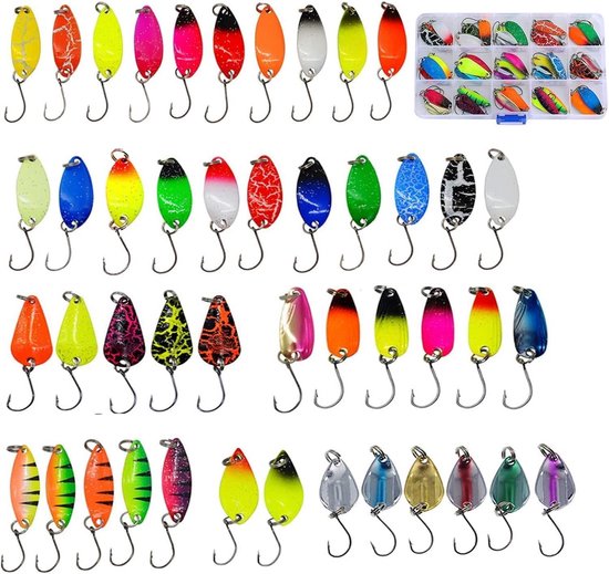Diverse Set Jig Lures en Spoons voor Zoet- en Zoutwatervissen van Merkloos
