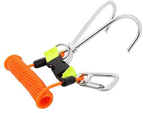 Diving Hooks, Stainless Steel Keel Hooks, Dive Spring Coil Diving Hooks For Diving, Deep Diving (Orange) van Merkloos
