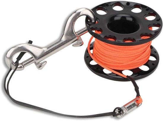 Diving Reel met Vinger Spoel, 30m Duurzaam Plastic Snorkel Accessoire voor Onderwater Duiken en Visserij
