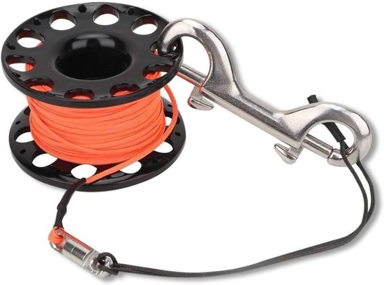 Diving Reel met Vinger Spoel, 30m Duurzame Plastic Snorkel Accessoire voor Onderwater Duiken en Recreatief Duiken