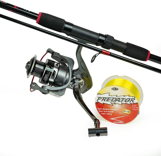 DLT Allround werphengel Set 2,10m - 10-30gr van Merkloos