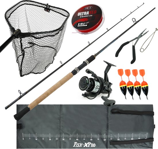 DLT Deadbait set complete - Vishengel Set - Vishengel met Vismolen - Vislijn - Roofvis Set van Merkloos