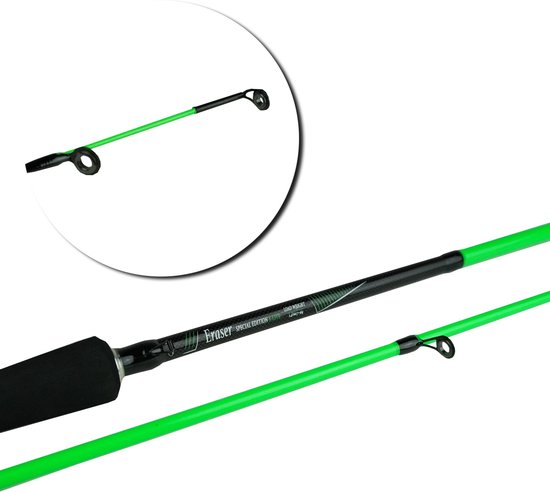 DLT Eraser Special Edition X-Lite - Roofvishengel - 9-46g - 2.70m - Roofvis - Carbon - Groen - Werphengel van DLT