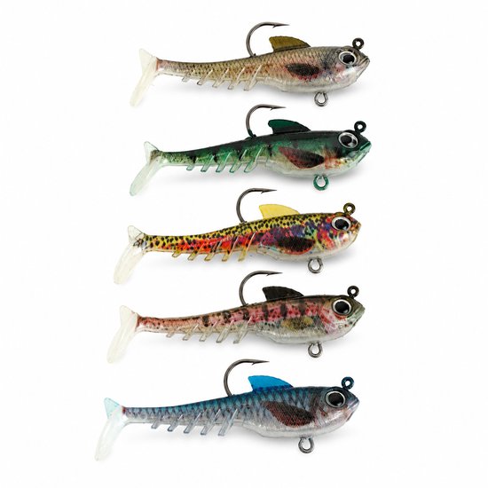 DLT LifeHybrid Kunstaas Set - 5 Stuks - 10 cm - 13,5 g - Tacklebox