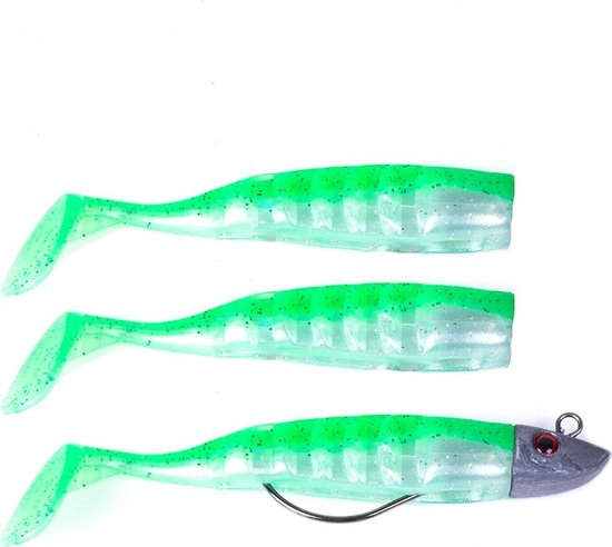 DLT Soft Invasion - Shad - Green - 26gr - 11cm - Wit van DLT