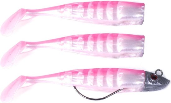 DLT Soft Invasion - Shad - Pink - 26gr - 11cm - Wit van DLT