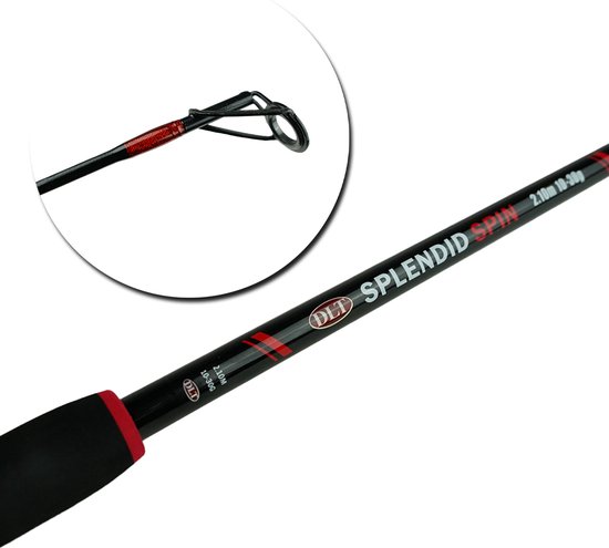 DLT Splendid Spin - 2.40m - 10-30g - Spinhengell - Werphengel - Rood van DLT