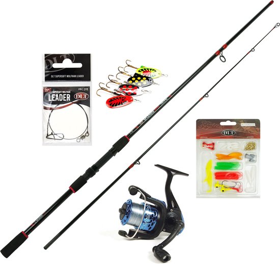 DLT Splendid Spinset Compleet 2,10m - Werphengel & Vismolen - Spinners - Kunstaas - Onderlijnen van Merkloos