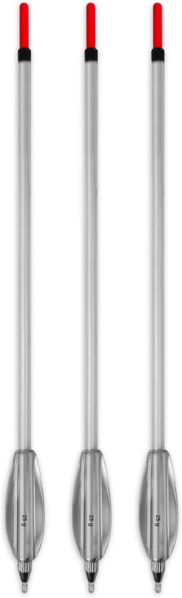 Dobbers Set - Vis Drijvers - Vissen Werpen - Extra Lange Antenne - 25+0.8 gram - Transparant