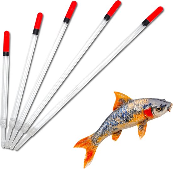 Dobbers Set - Zwemmers Pen - Karper Vissen - Gevoelige Beetweergave - 5 Maten Diverse - Transparant