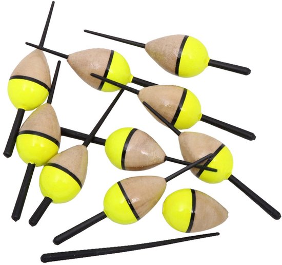 Dobbers Vissers, zwemmer, visdozen, set van 10 stuks verlichte visdozen